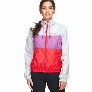 Cotopaxi blue orange zip front windbreaker
